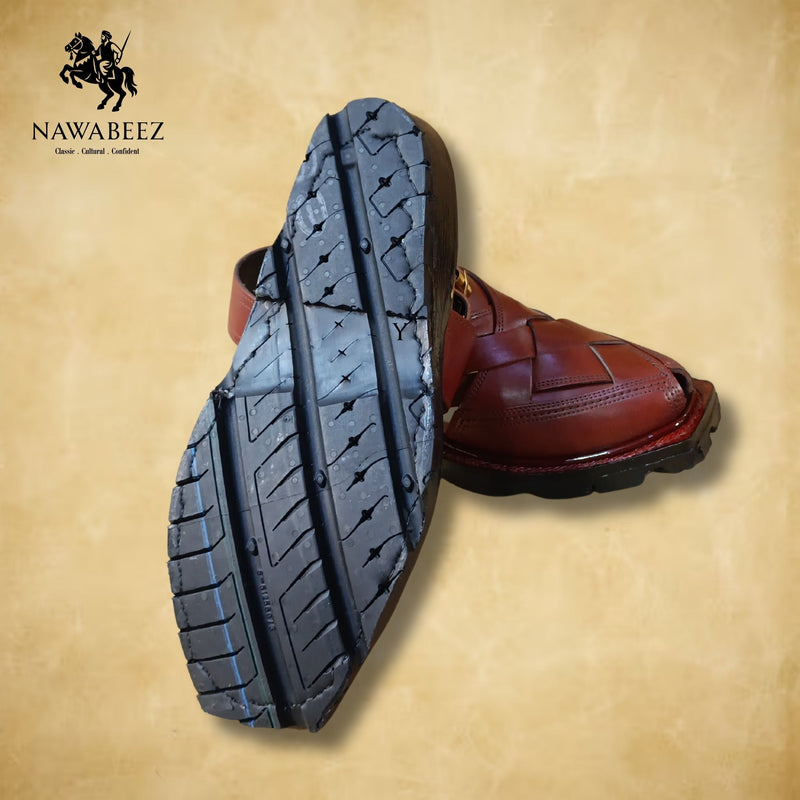 Original Norozi Chappal in all Leather Handmade