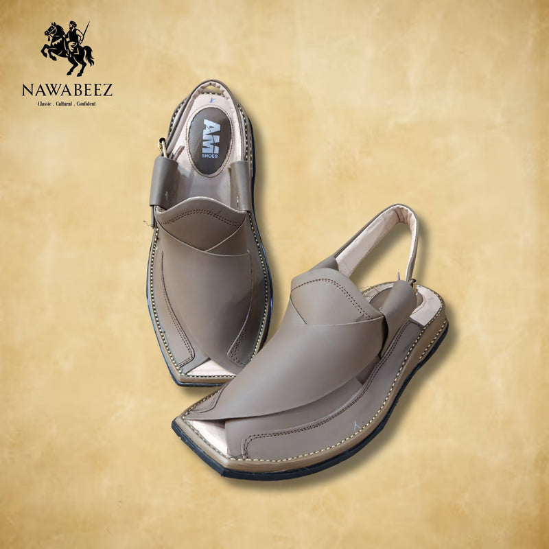 Peshawari Kheri in Upper Stitch Matte Finish Leather