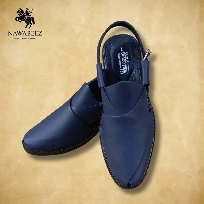 Formal Shoes Shape Peshawari Chappal - Pure Leather Peshawari Chappal