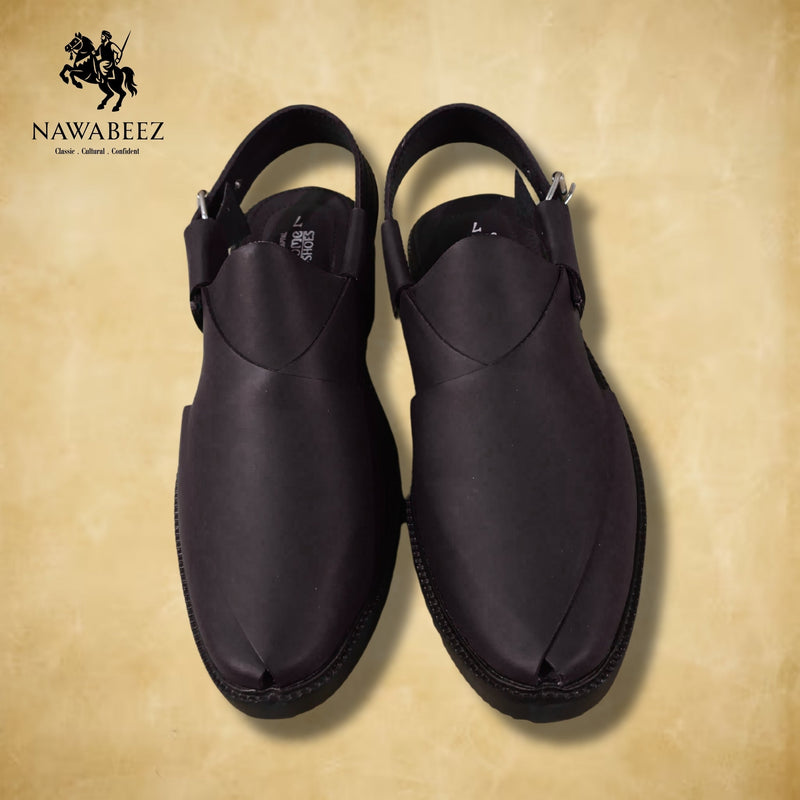 Formal Shoes Shape Peshawari Chappal - Pure Leather Peshawari Chappal