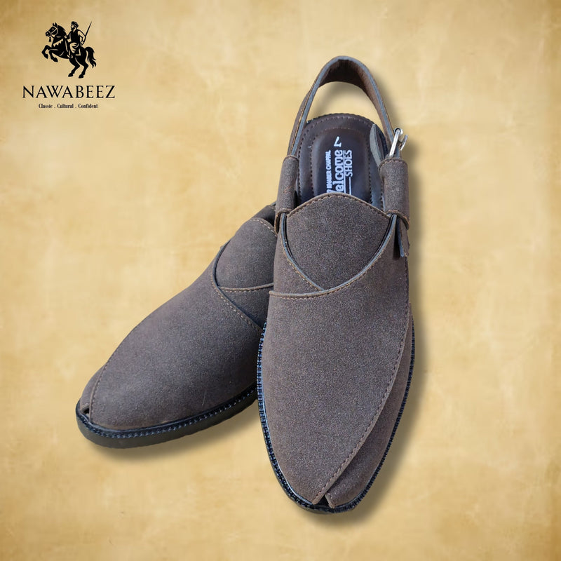 New Fur Leather Boot Shape Peshewari Kherri 2025 Design
